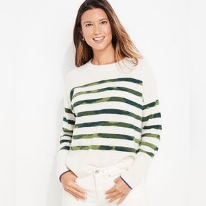Vineyard Vines Seaspun Cashmere Camo-Stripe Crewneck Sweater